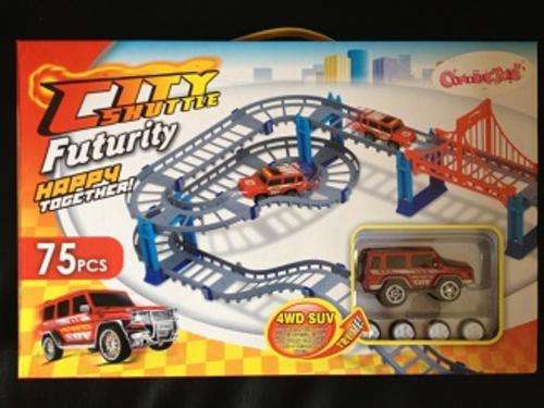 NEW ARRIVAL AWSOME  CITY SHUTTLE CAR TRACK SET